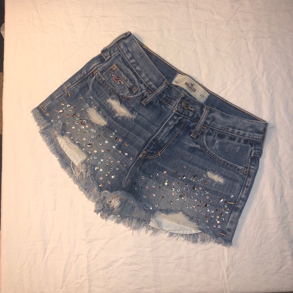 Studded Hollister Jean Shorts